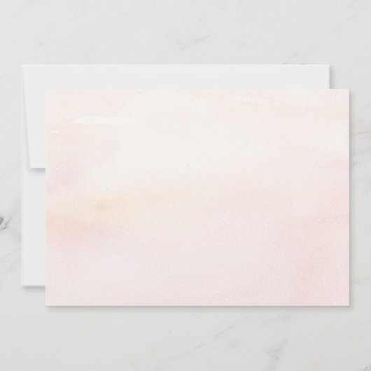 Hallo Pampas Grass Pink Kaart (Achterkant)