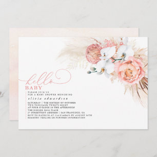 Hallo Pampas Grass Pink Kaart