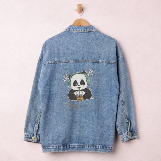 hallo panda denim jacket (Hangar)