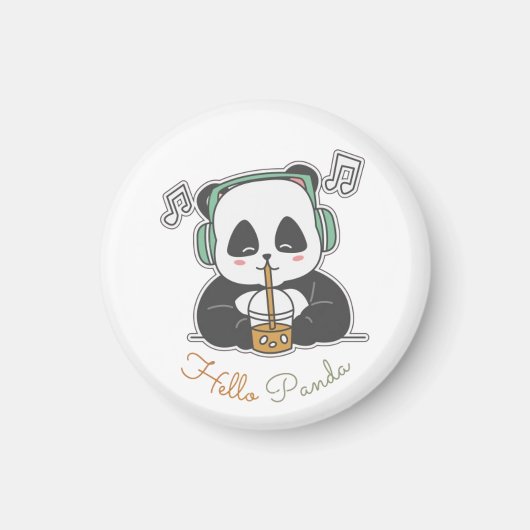 hallo panda magneet (Voorkant)