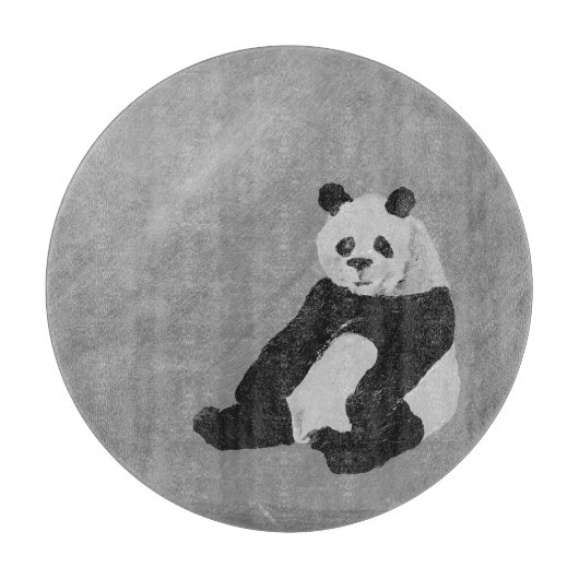 Hallo, Panda! Ronde Snijplank (Voorkant)