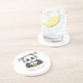 hallo panda zandsteen onderzetter (Zijkant)