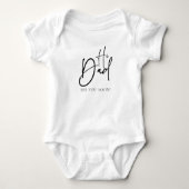 Hallo papa baby bodytje romper (Voorkant)
