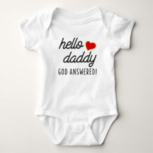 Hallo Papa God heeft mijn gebed verhoord Aankondig Romper