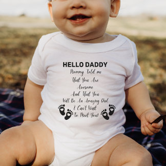 hallo Papa mama vertelde me Baby verrassingsman Romper