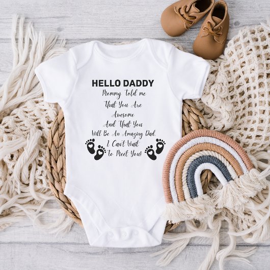 hallo Papa mama vertelde me Baby verrassingsman Romper