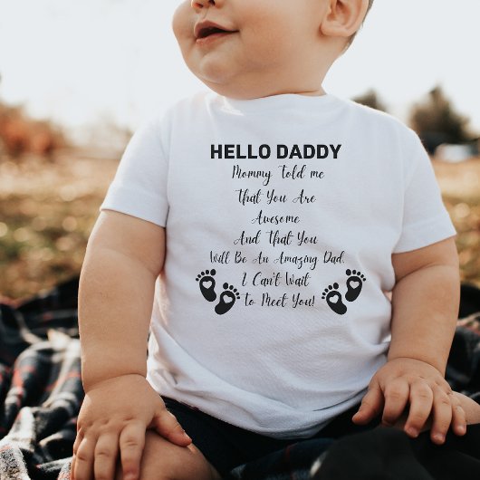 hallo Papa mama vertelde me Baby verrassingsman Romper