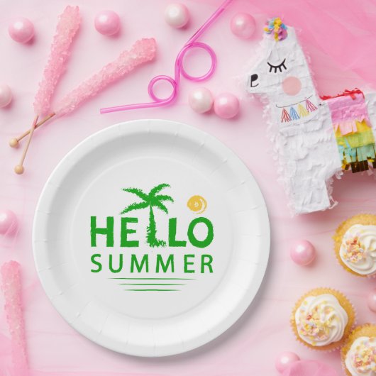 hallo papieren bordje (Feest)