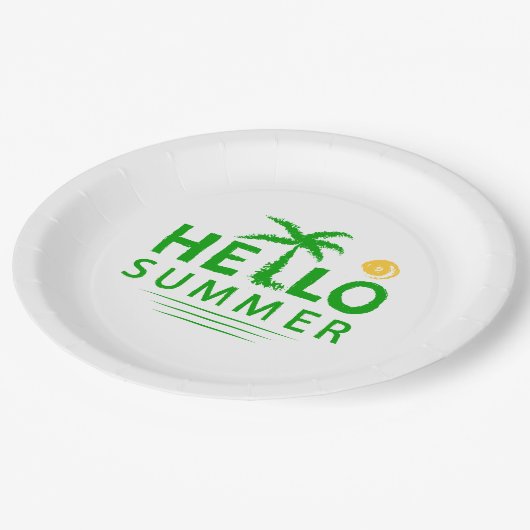 hallo papieren bordje (Gekanteld)