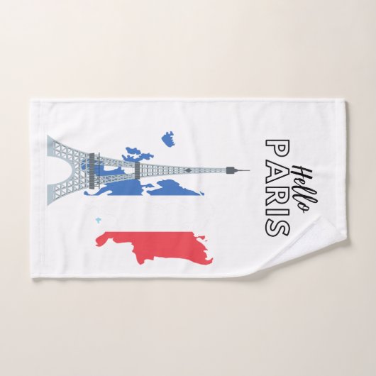 hallo Paris Bath Towel Set Bad Handdoek (Handdoek)