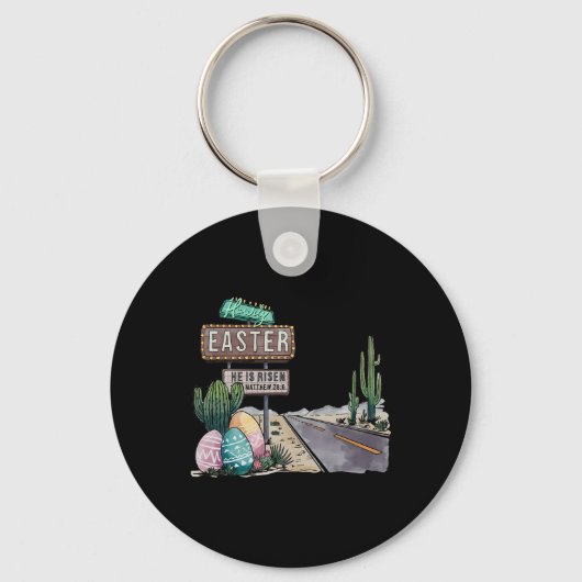 Hallo Pasen Hij Is Opgewekt Sleutelhanger (Voorkant)