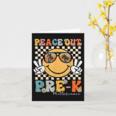 Hallo Peace out eerste klas Kaart (Gele Bloem)