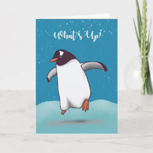 hallo Penguin Jumping Whats Up Kaart