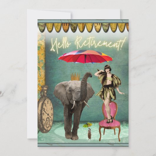 hallo Pensioenfonds en funky Flat Kaart (Voorkant)