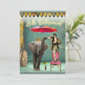 hallo Pensioenfonds en funky Flat Kaart (Staand voorkant)