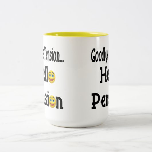 hallo Pensioenuitkering Tweekleurige Koffiemok (Center)