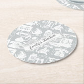 Hallo Personaliseren Ronde Kartonnen Onderzetter (Gebogen)