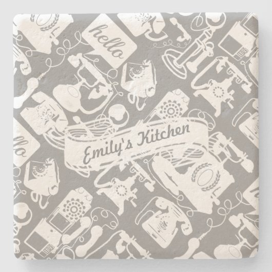 Hallo Personaliseren Stenen Onderzetter (Voorkant)