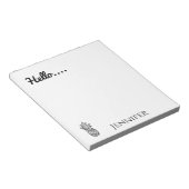 hallo, persoonlijke ananas notitieblok (Schuin)