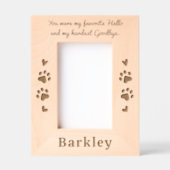 Hallo Pet Dog Memorial Favoriet Gegraveerde Lijstjes (Voorkant)