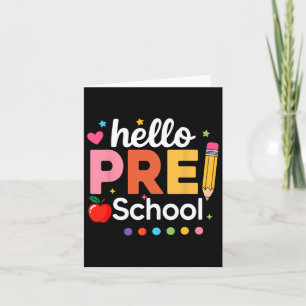 Hallo Peuterjuf Kinder Team Pre-k Pre K Back Kaart