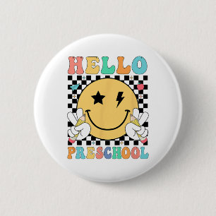 Hallo Peuterleerkracht Kinderen Team Pre-k Pre K T Ronde Button 5,7 Cm