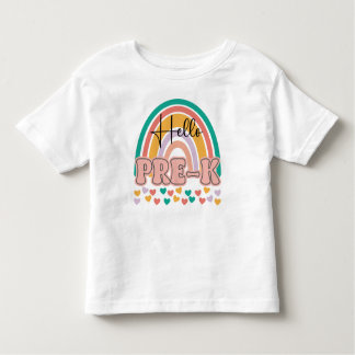 hallo Peuterschool terug naar school retro kleuter Kinder Shirts