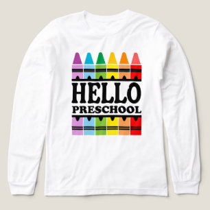 Hallo Peuterschool Terug naar school Tri-Blend Shirt