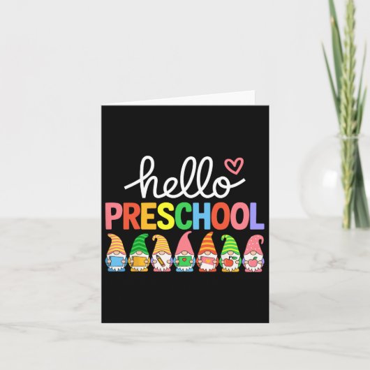 Hallo Peuterschoolkabouters 100ste schooldag Kinde Kaart (Voorkant)