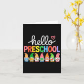 Hallo Peuterschoolkabouters 100ste schooldag Kinde Kaart (Gele Bloem)