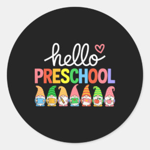 Hallo Peuterschoolkabouters 100ste schooldag Kinde Ronde Sticker