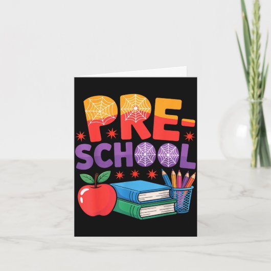 Hallo peutersquad spin pre-k terug naar school kaart (Voorkant)