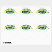 Hallo Pickleball Ronde Sticker (Vel)