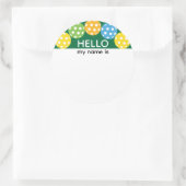 Hallo Pickleball Ronde Sticker (Tas)