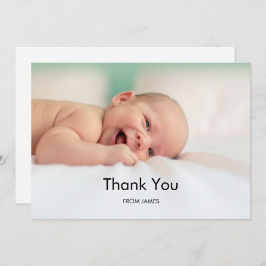 Hallo Piep een boo Bedankkaart (Voorkant / Achterkant)