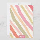 Hallo Pink € Typografie Baby Girl Geboorteontwerp  Aankondiging (Achterkant)