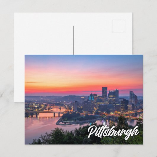 Hallo ₩ Pittsburgh, Pennsylvania Briefkaart (Voorkant / Achterkant)
