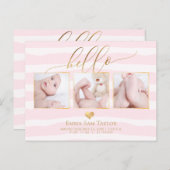 Hallo PixDezines Aankondigingskaart (Voorkant / Achterkant)