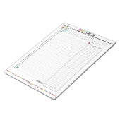 hallo Planner: Dagelijkse pagina's voor tijdtracer Notitieblok (Schuin)