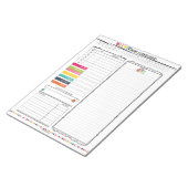 hallo Planner: Wekelijks inkomen en kosten Ledger Notitieblok (Schuin)