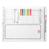 hallo Planner: Wekelijks inkomen en kosten Ledger Notitieblok (Voorkant)