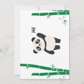 Hallo ₩ - Platte Notecard met Panda-thema Bedankkaart (Voorkant)