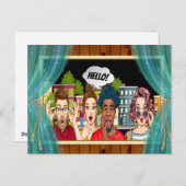 HALLO PLEZIER! Briefkaart (Voorkant / Achterkant)