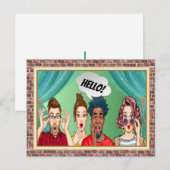 HALLO PLEZIER! Briefkaart (Voorkant / Achterkant)