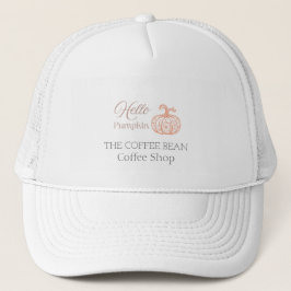 Hallo Pompoen Ambachtelijk Café Herfst Branding  Trucker Pet
