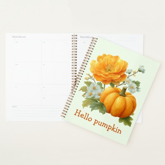 Hallo Pompoen Bloemen Halloween Design Planner (Display)