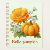 Hallo Pompoen Bloemen Halloween Design Planner (Voorkant)