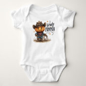Hallo Pompoen Halloween Baby Bodysuit (Voorkant)