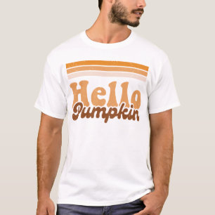 Hallo Pompoen Halloween Groovy Herfst Seizoen T-shirt