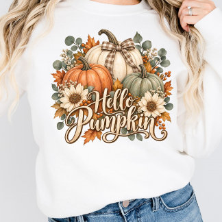 Hallo Pompoen Herfst Bloemige Coquette Strik Pompo Trui